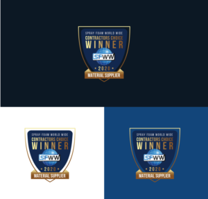 Spray Foam World Wide, WINNER, CONTRACTORS CHOICE, 2020, MATERIAL SUPPLIER | Logo Design by lnb...