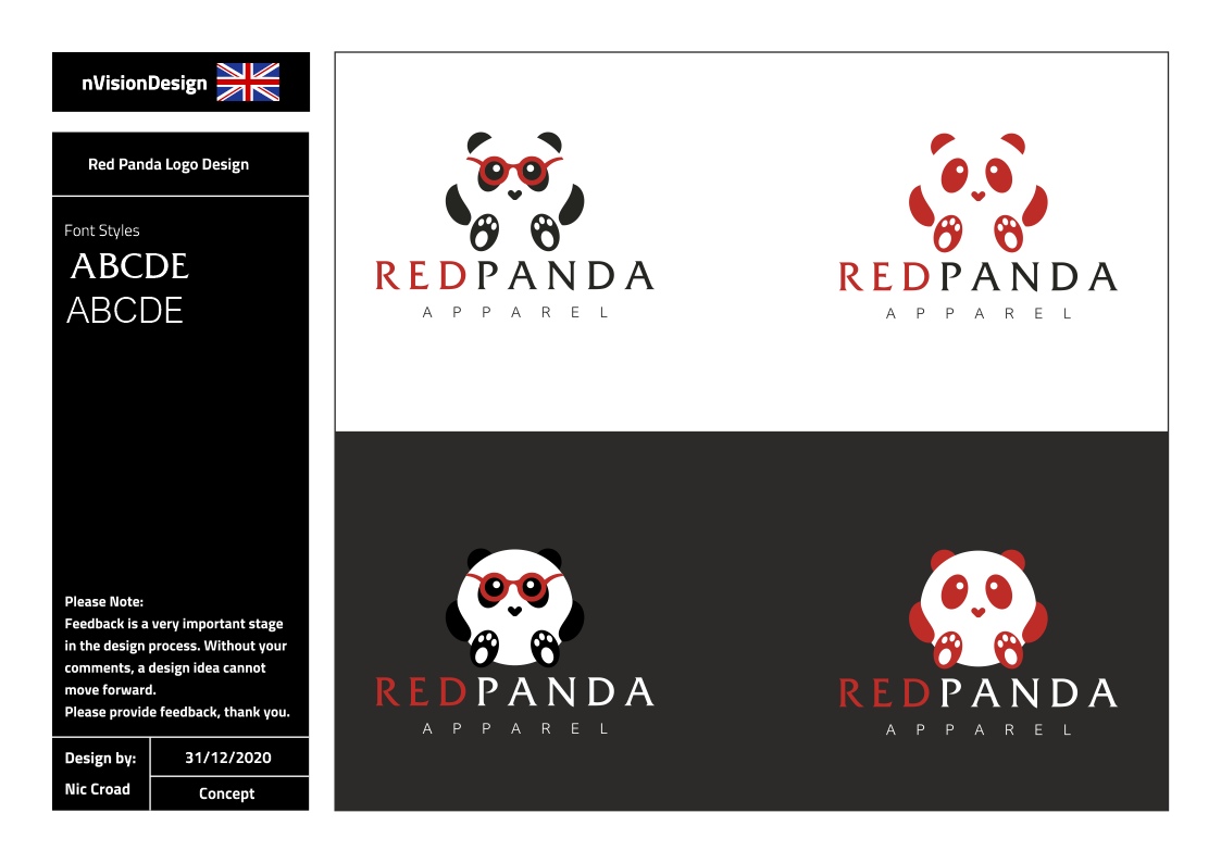 Logo Design by nvisiondesign.co.uk for Concepts Apparel LLC | Design #26012617