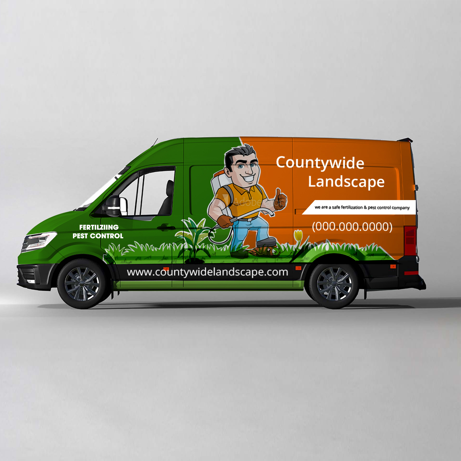 Car Wrap Design by Creative Jiniya for Countywide Landscape | Design #26014419