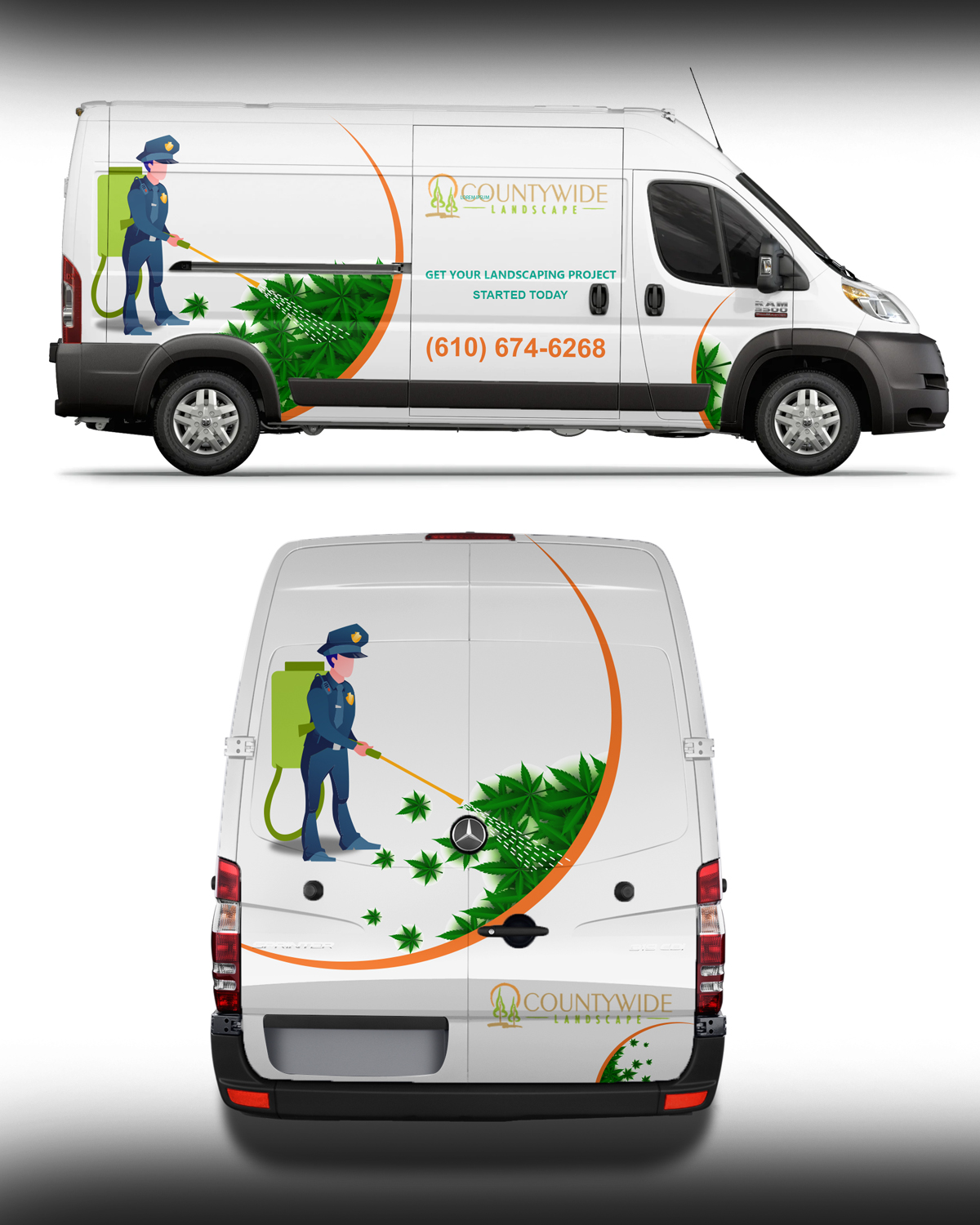 Car Wrap-Design von RubelRir für Countywide Landscape | Design #26039872