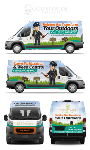 New Van wrap for fertilization and pest control side | Car Wrap Design by SAI DESIGNS