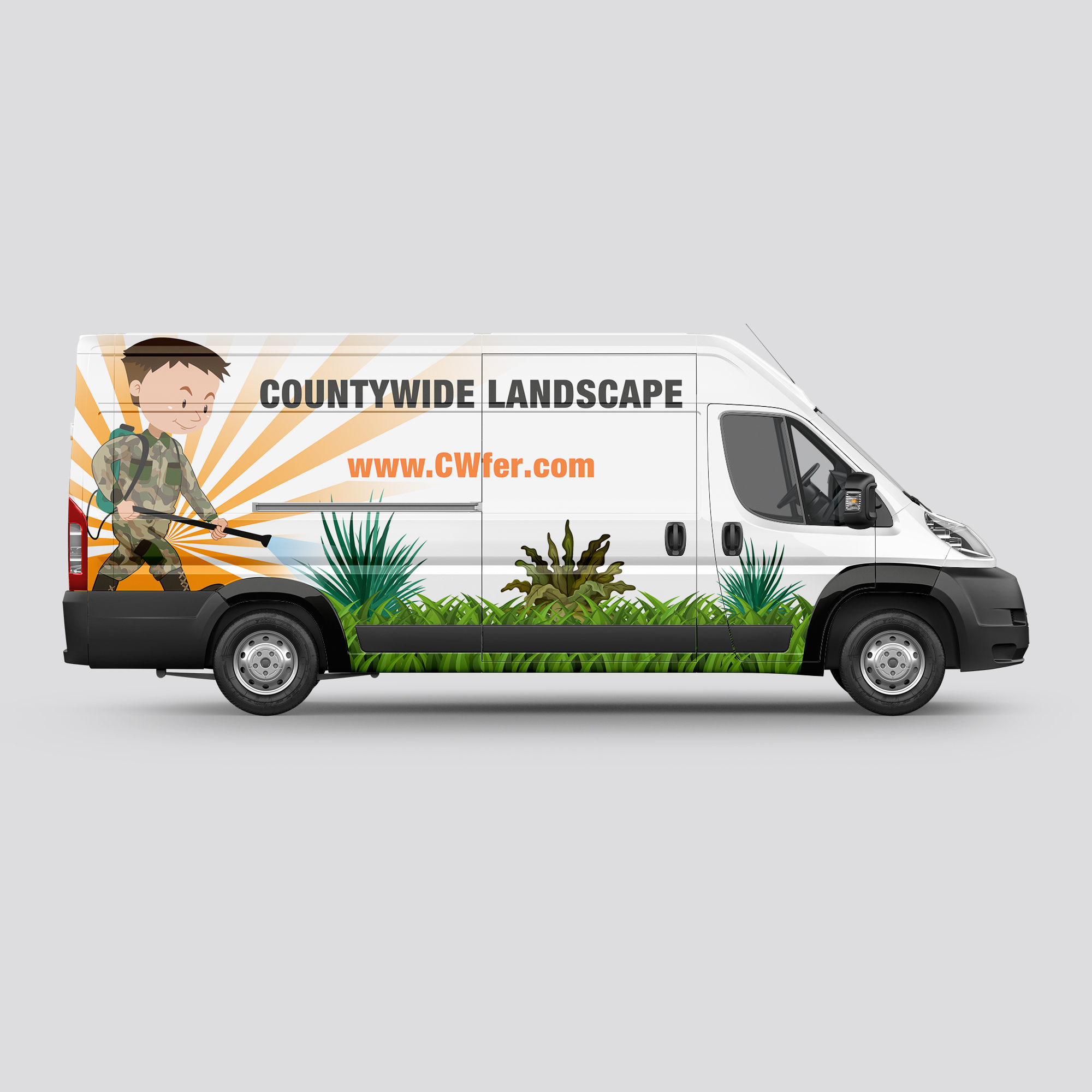 Car Wrap Design by haru_ichiban for Countywide Landscape | Design #26018310