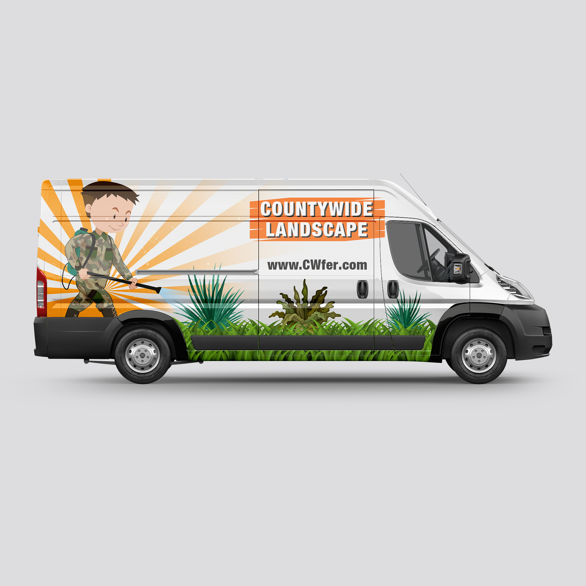 Car Wrap Design by haru_ichiban for Countywide Landscape | Design #26018343