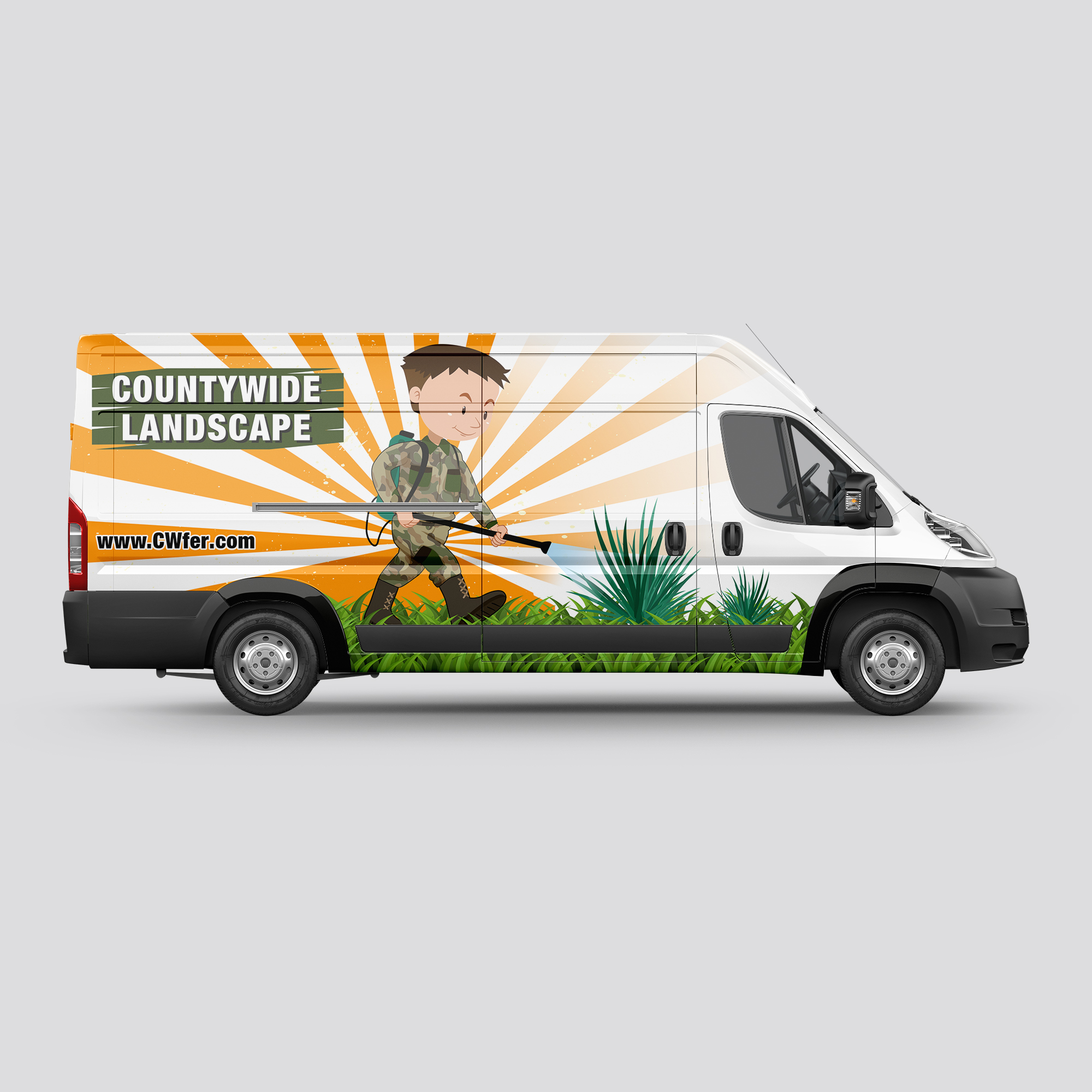 Car Wrap Design by haru_ichiban for Countywide Landscape | Design #26022371