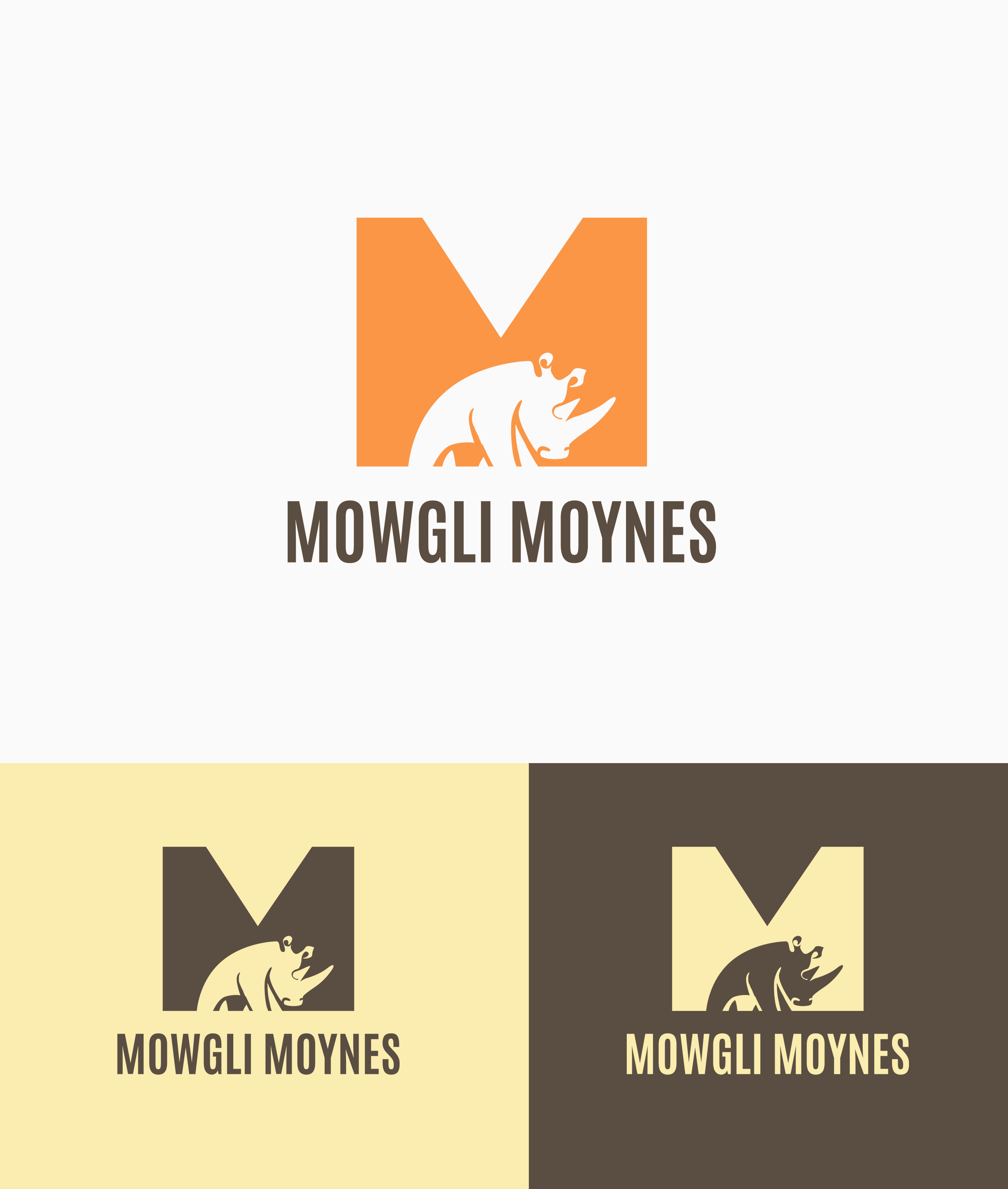 Logo Design by Ana Gocheva for Mowglimoynes | Design #26022381