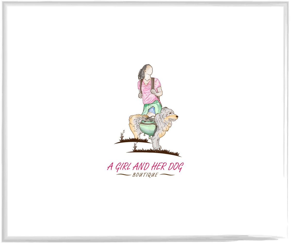 Logo Design by SunuAji_DC for A Girl and Her Dog Boutique | Design #26033250