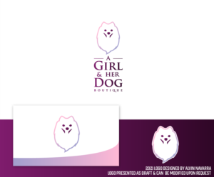 Design de Logo par alvinnavarra pour A Girl and Her Dog Boutique | Design : #26027481