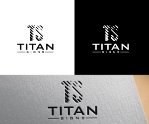 "Titan Signs" ,  "TS" | Logo Design by uitaki