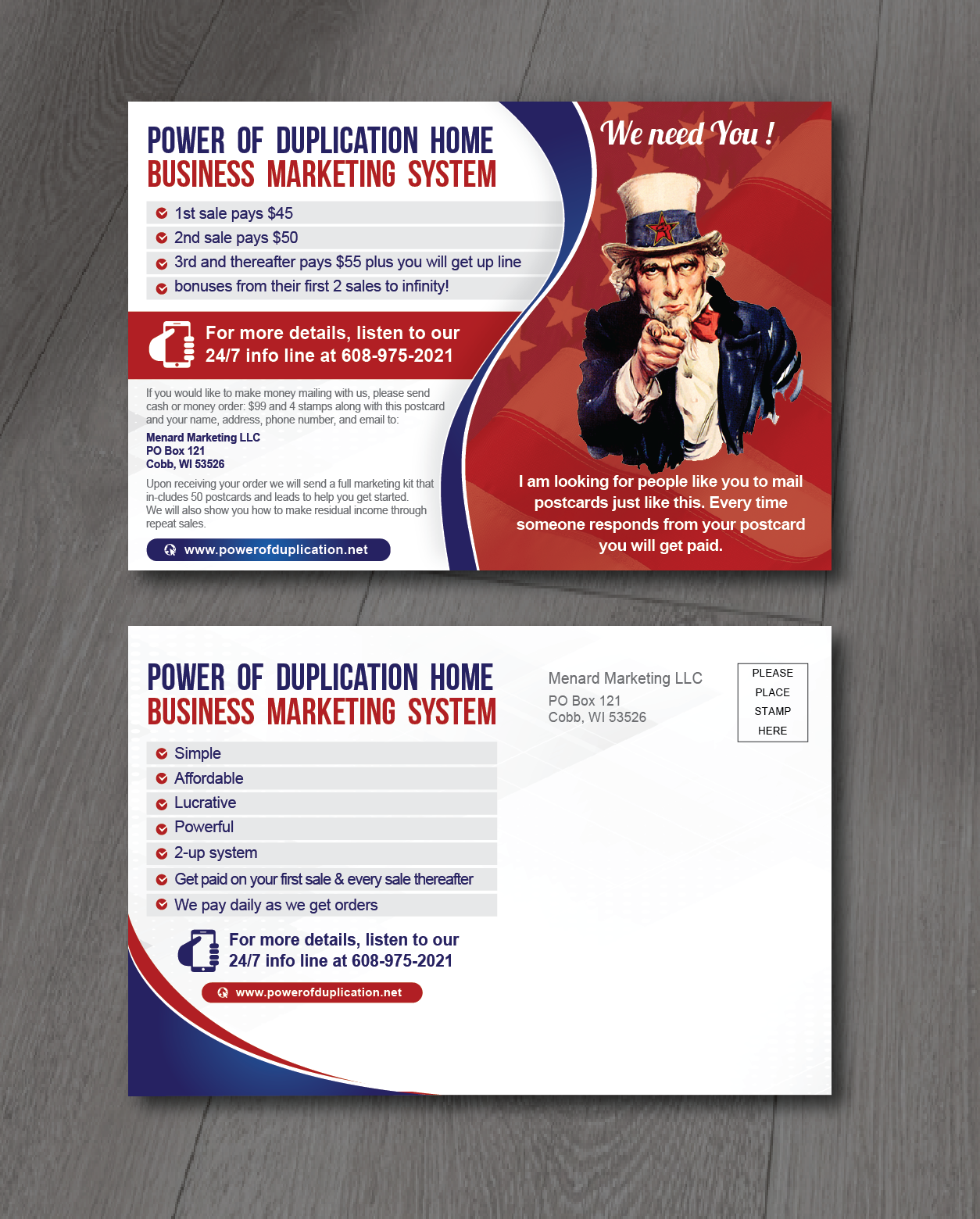 Postkarten-Design von alex989 für Menard Marketing LLC | Design #26016825