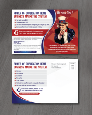 Money making marketing program postcard needed. | Postkarten-Design von alex989