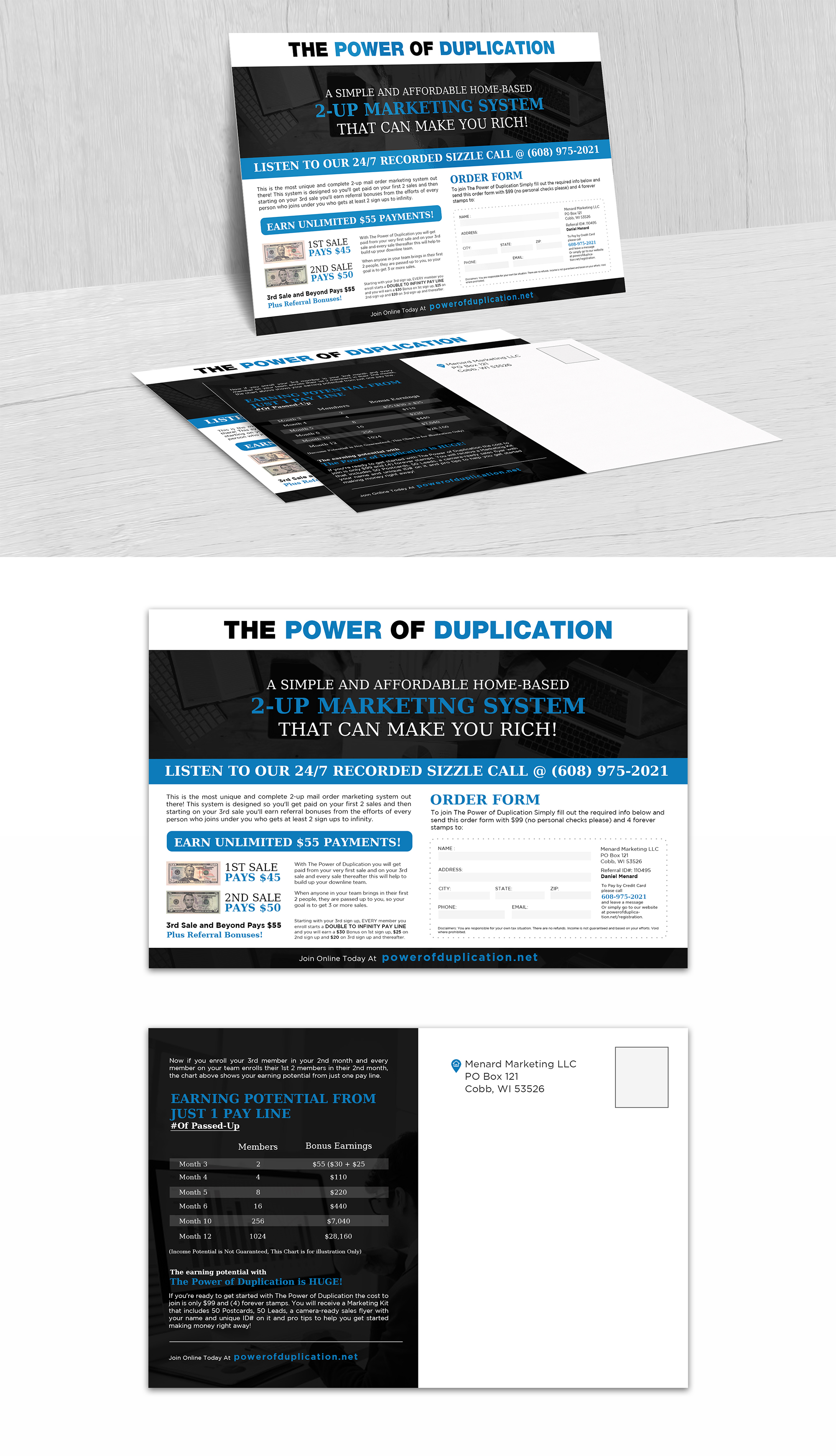 Postcard Design by debdesign for Menard Marketing LLC | Design #26070556