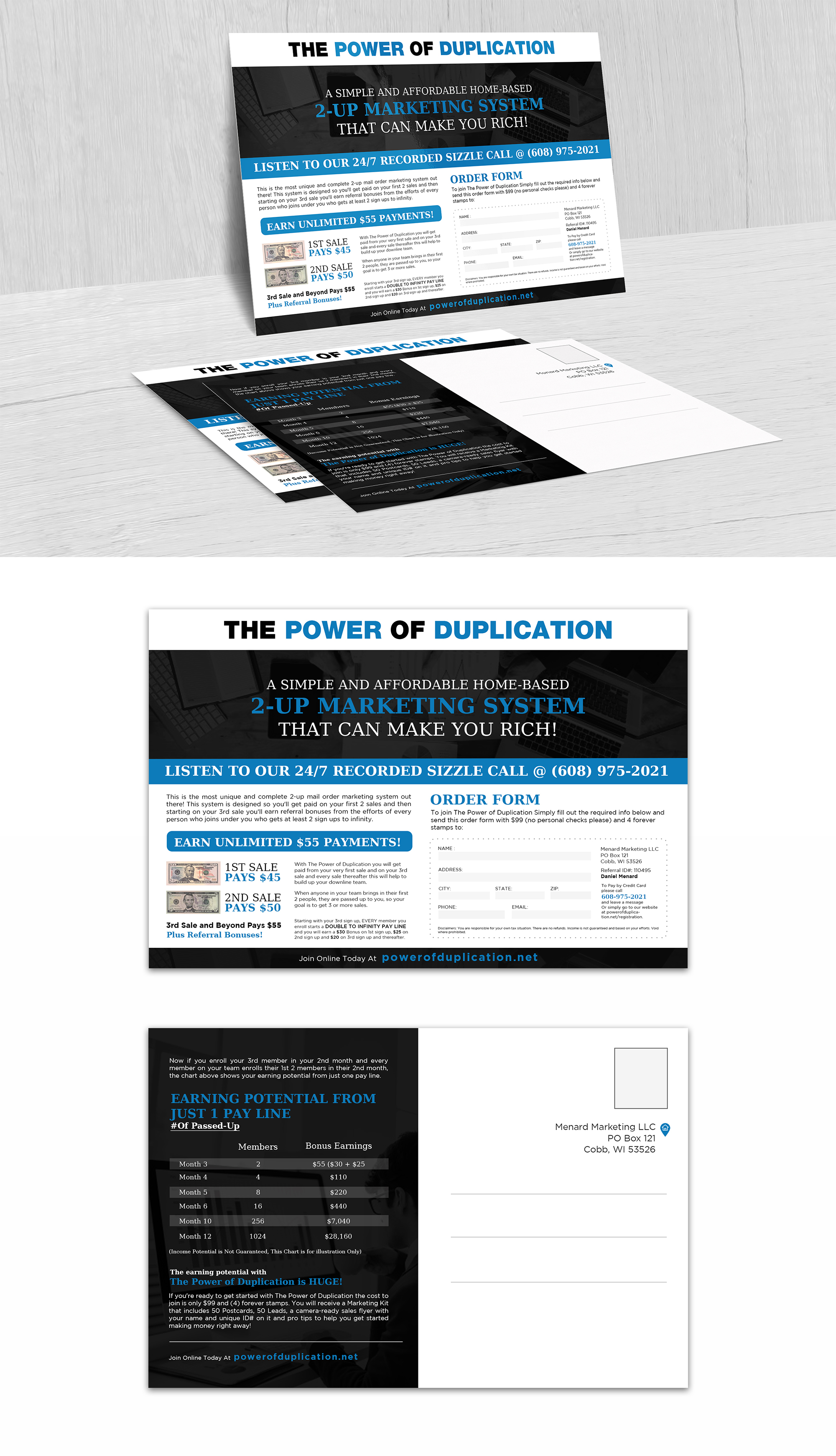 Postcard Design by debdesign for Menard Marketing LLC | Design #26070586