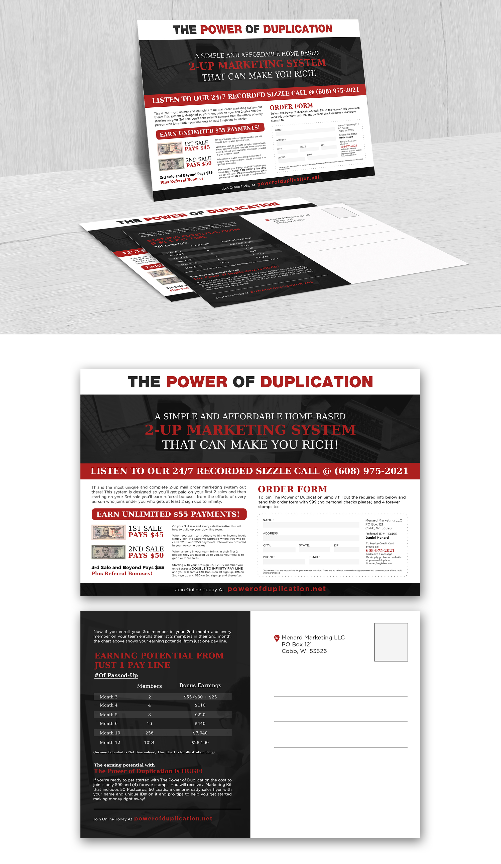 Postcard Design by debdesign for Menard Marketing LLC | Design #26079325