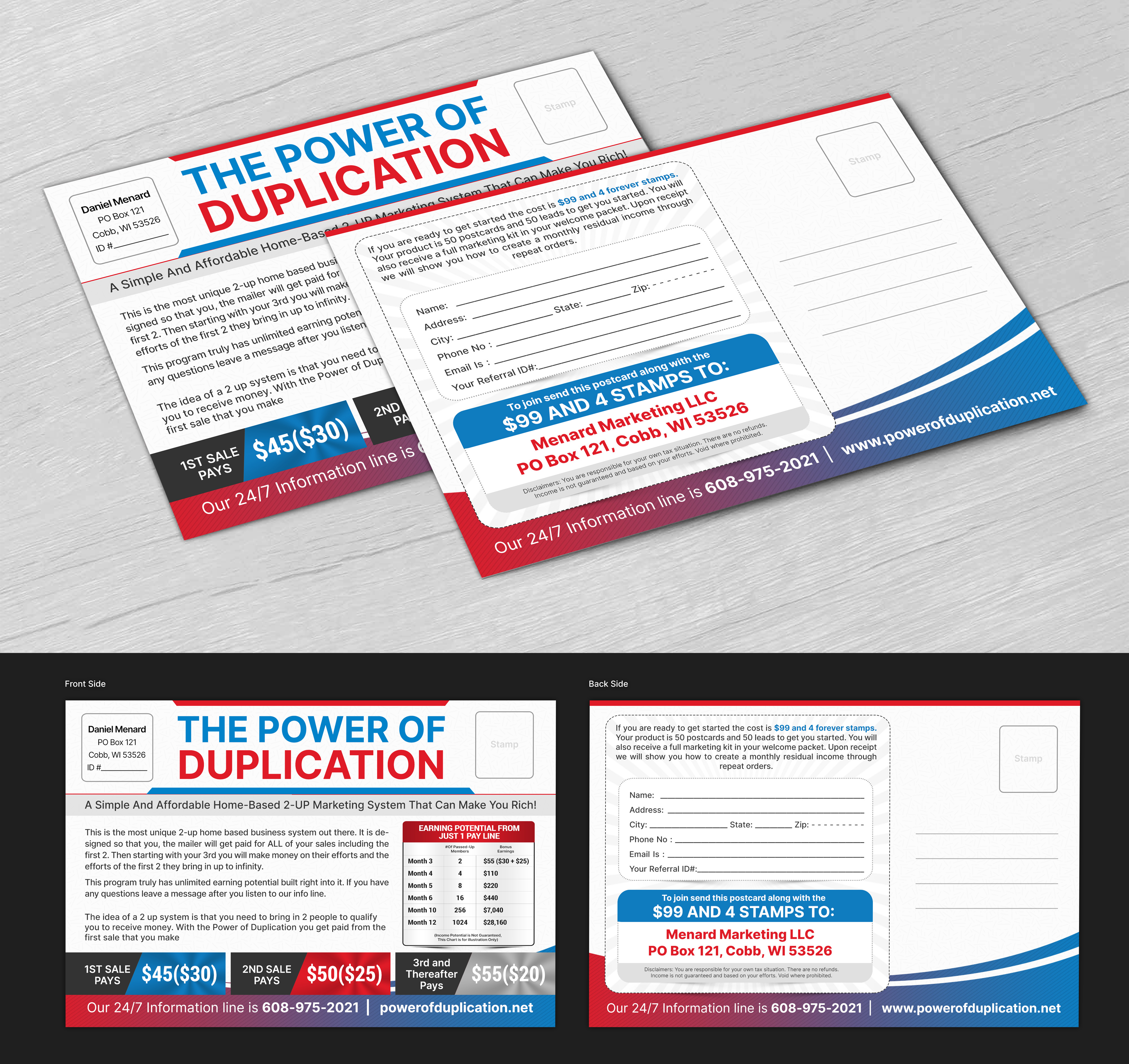 Postcard Design by SAI DESIGNS for Menard Marketing LLC | Design #26037039