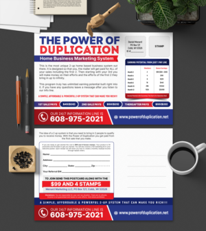 Money making marketing program postcard needed. | Postkarten-Design von SAI DESIGNS