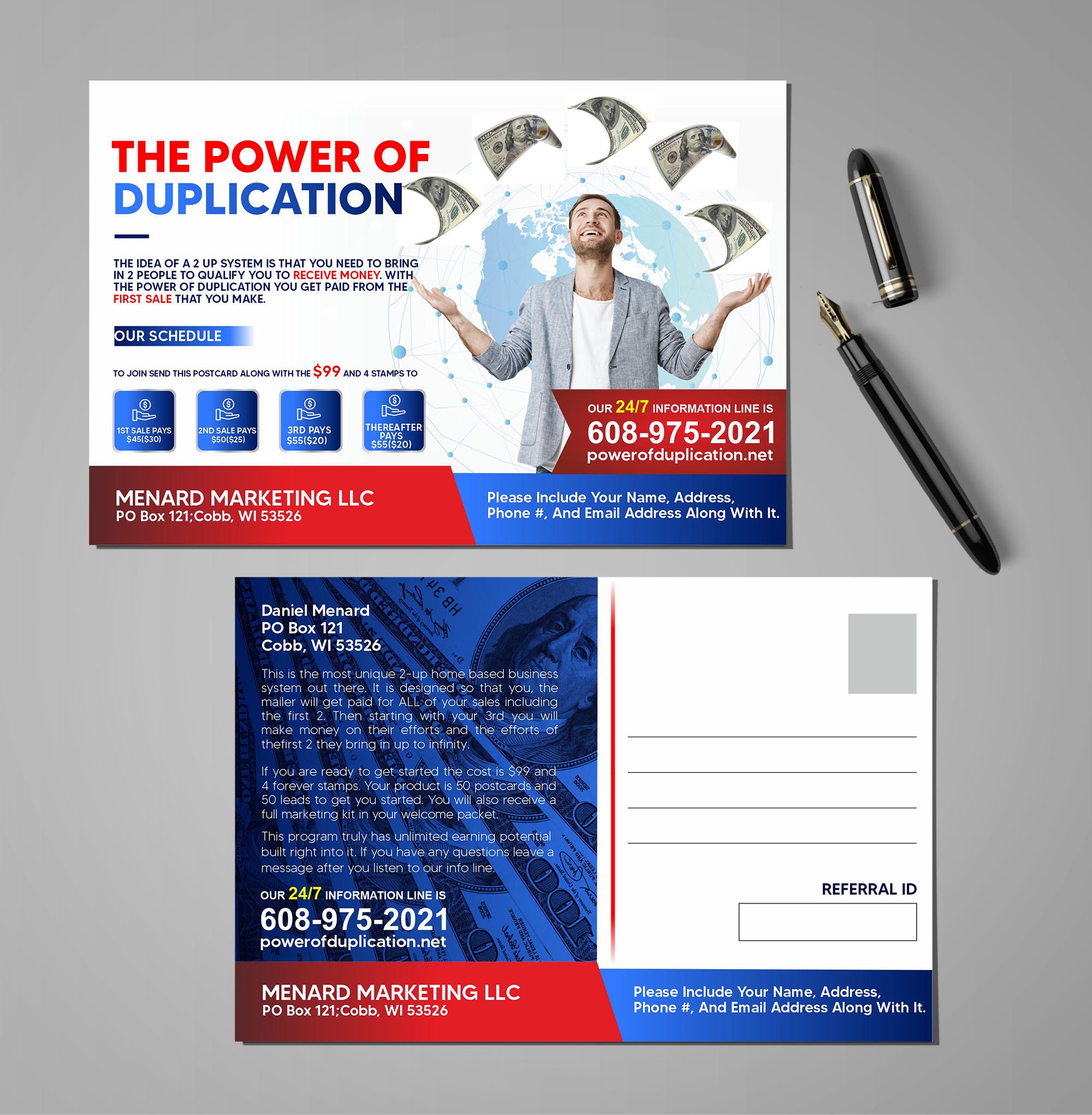 Postcard Design by colourstreak for Menard Marketing LLC | Design #26051877