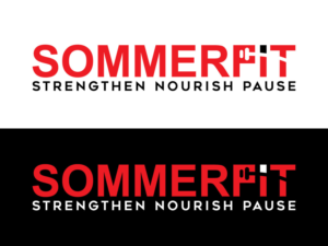 SOMMERFIT   Strengthen Nourish Pause | Logo Design by hjyoo