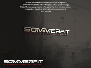 SOMMERFIT   Strengthen Nourish Pause | Logo Design by IdentsArt