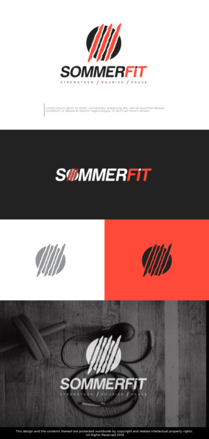 SOMMERFIT   Strengthen Nourish Pause | Logo-Design von Kim Ji
