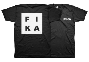 Fika t shirt design for adults and teenagers,  casual wear | Diseño de Camiseta por badpixelarts