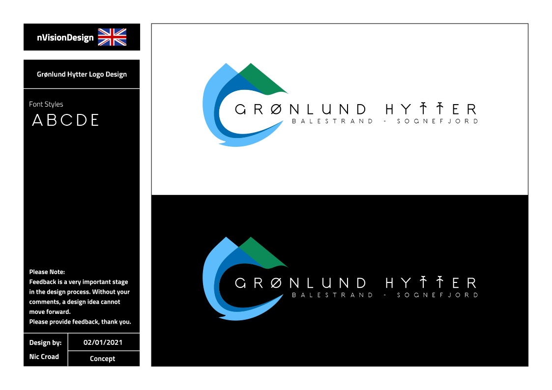 Logo Design by nvisiondesign.co.uk for Grønlund Hytter | Design #26019910