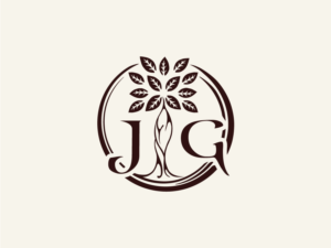 JG (J on one side of tree trunk, G on other side) | Logo Design by nicholash