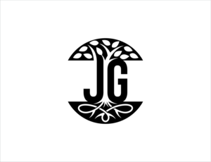 JG (J on one side of tree trunk, G on other side) | Logo Design by BNdesigner