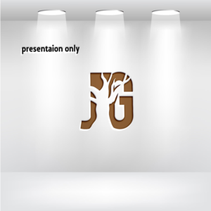 JG (J on one side of tree trunk, G on other side) | Logo-Design von uitaki