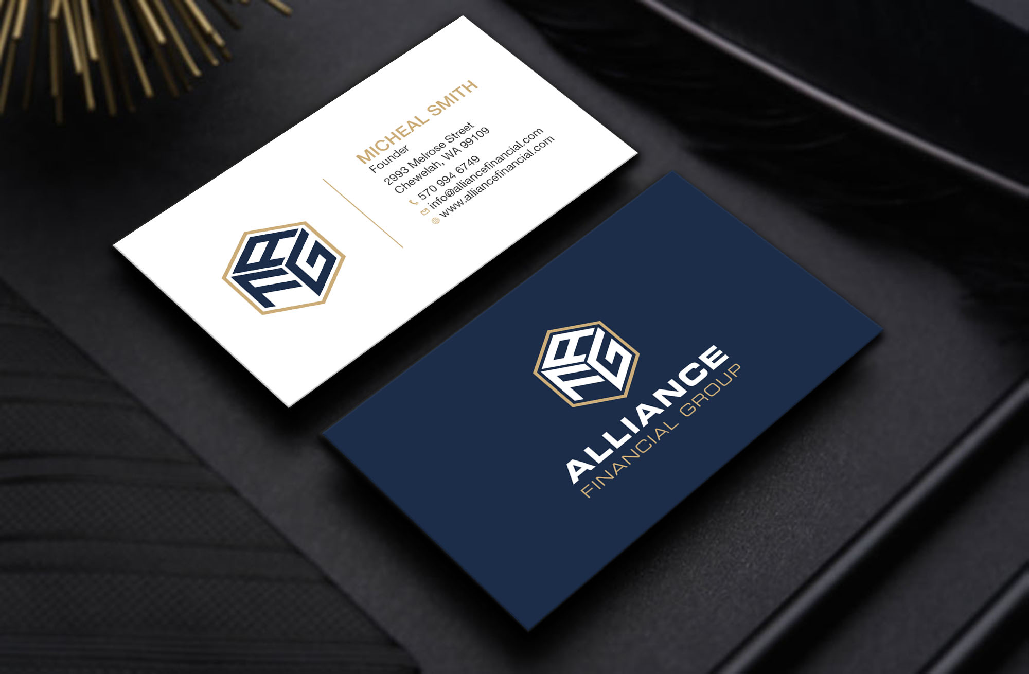Business Card Design by Tripti Ranjan Gain for Alliance Financial Group | Design #26020772