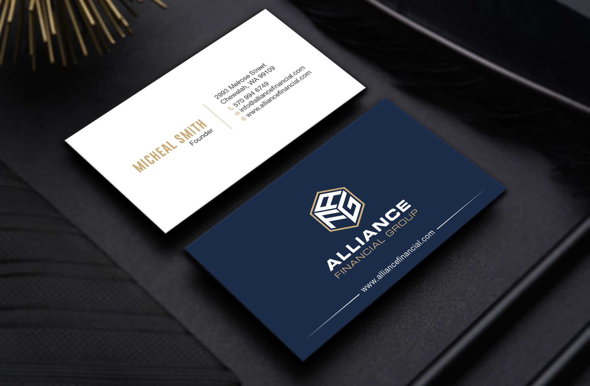 Visitenkarten-Design von Tripti Ranjan Gain für Alliance Financial Group | Design #26020778