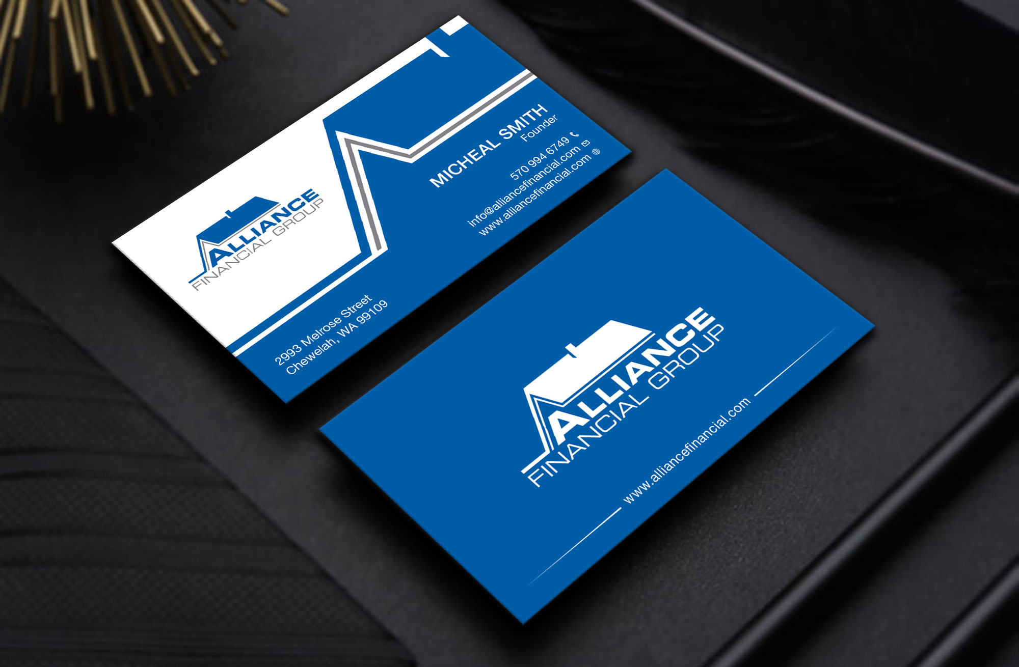 Business Card Design by Tripti Ranjan Gain for Alliance Financial Group | Design #26020786