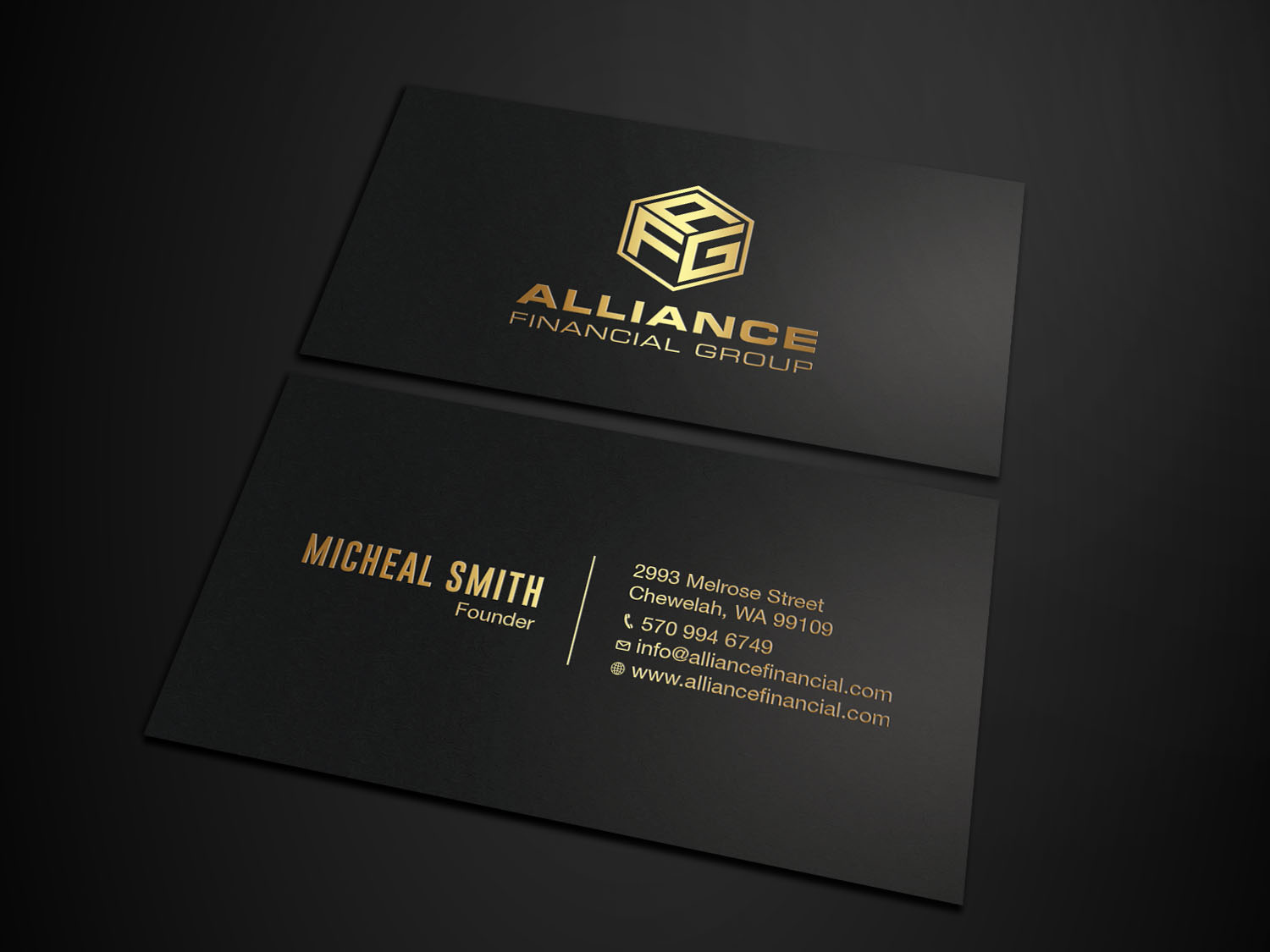 Visitenkarten-Design von Tripti Ranjan Gain für Alliance Financial Group | Design #26020787