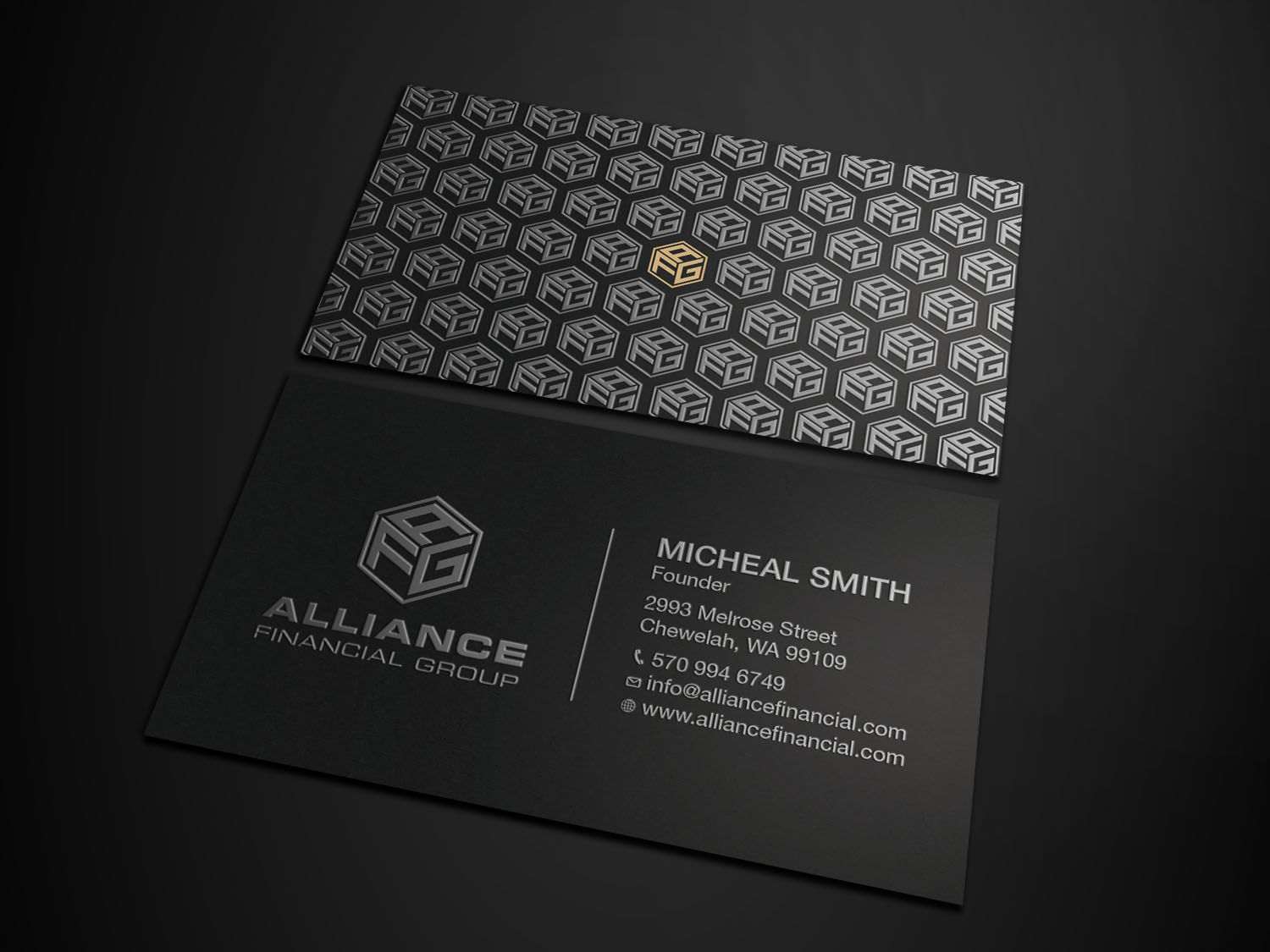 Business Card Design by Tripti Ranjan Gain for Alliance Financial Group | Design #26020789