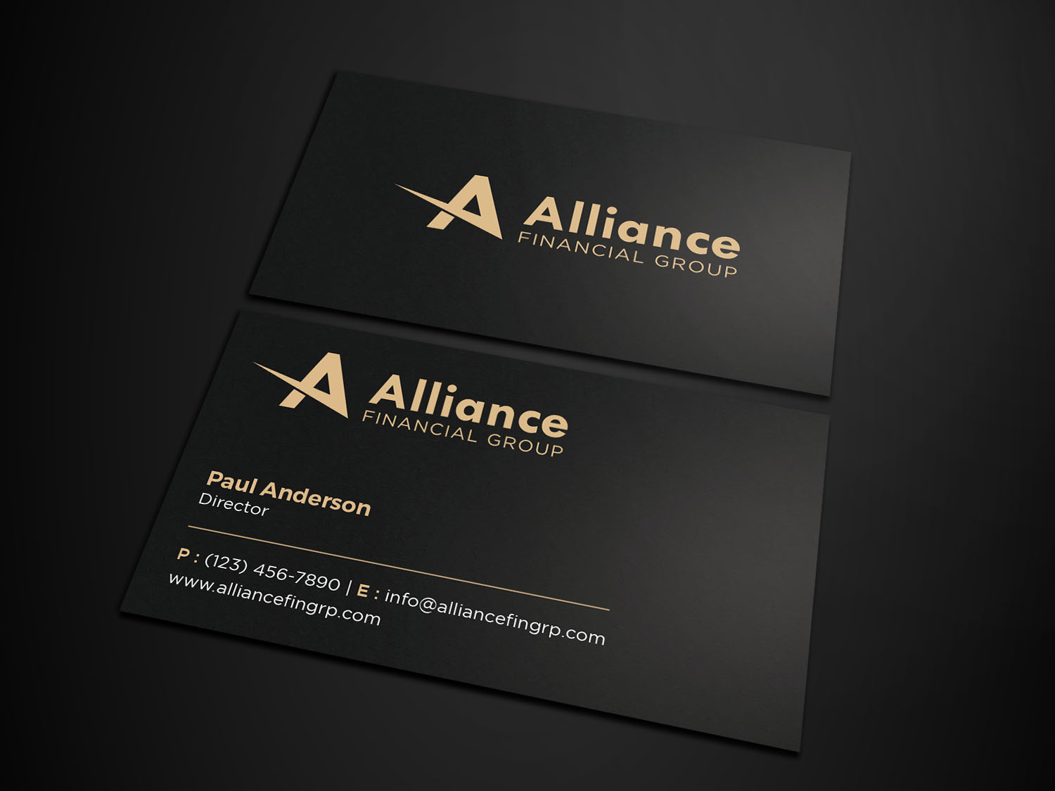 Business Card Design by Tripti Ranjan Gain for Alliance Financial Group | Design #26020960