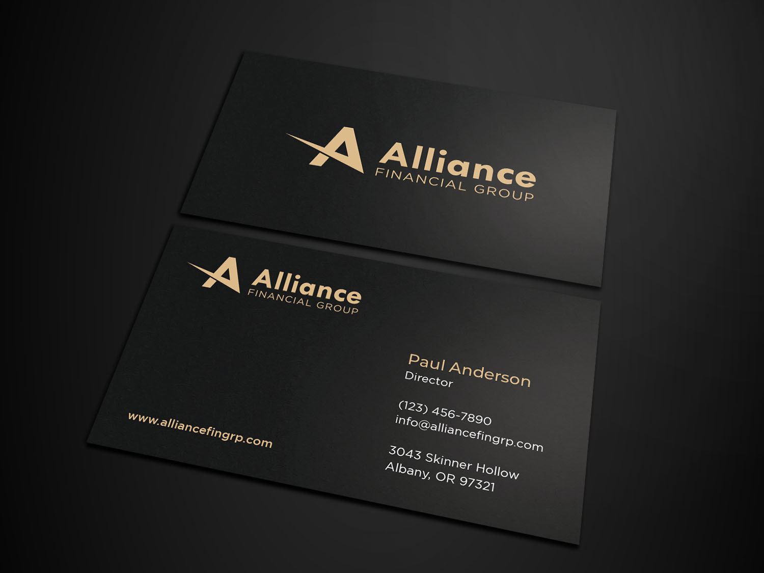 Visitenkarten-Design von Tripti Ranjan Gain für Alliance Financial Group | Design #26020961