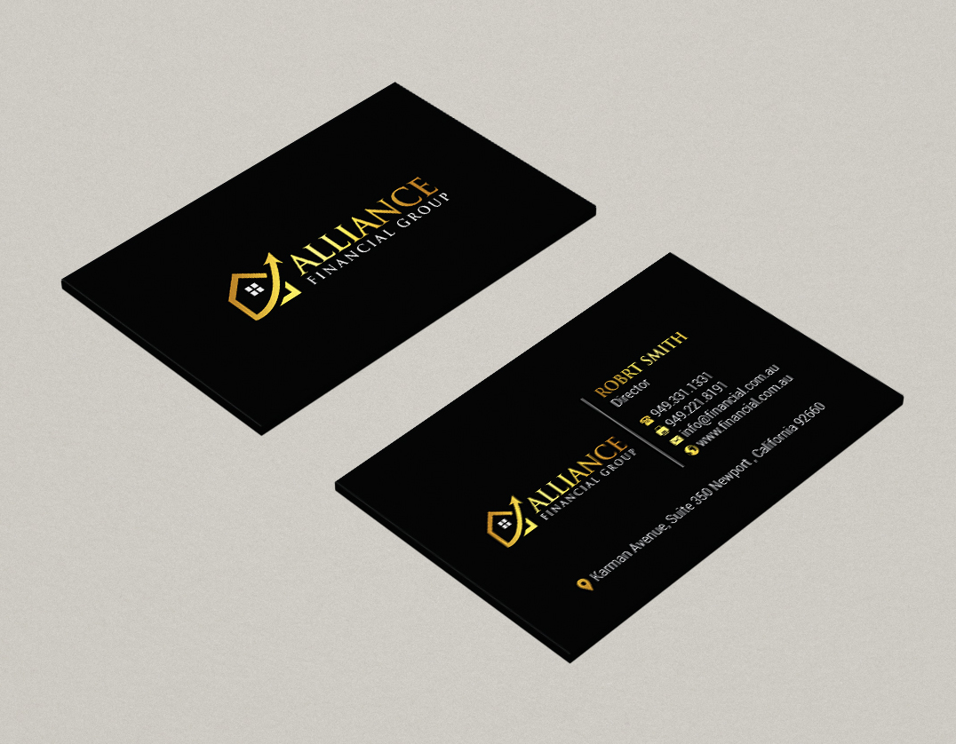 Diseño de Tarjeta de Presentación por R.design para Alliance Financial Group | Diseño #26021194