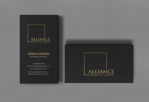 Business Card Design by R.design for Alliance Financial Group | Design: #26022485