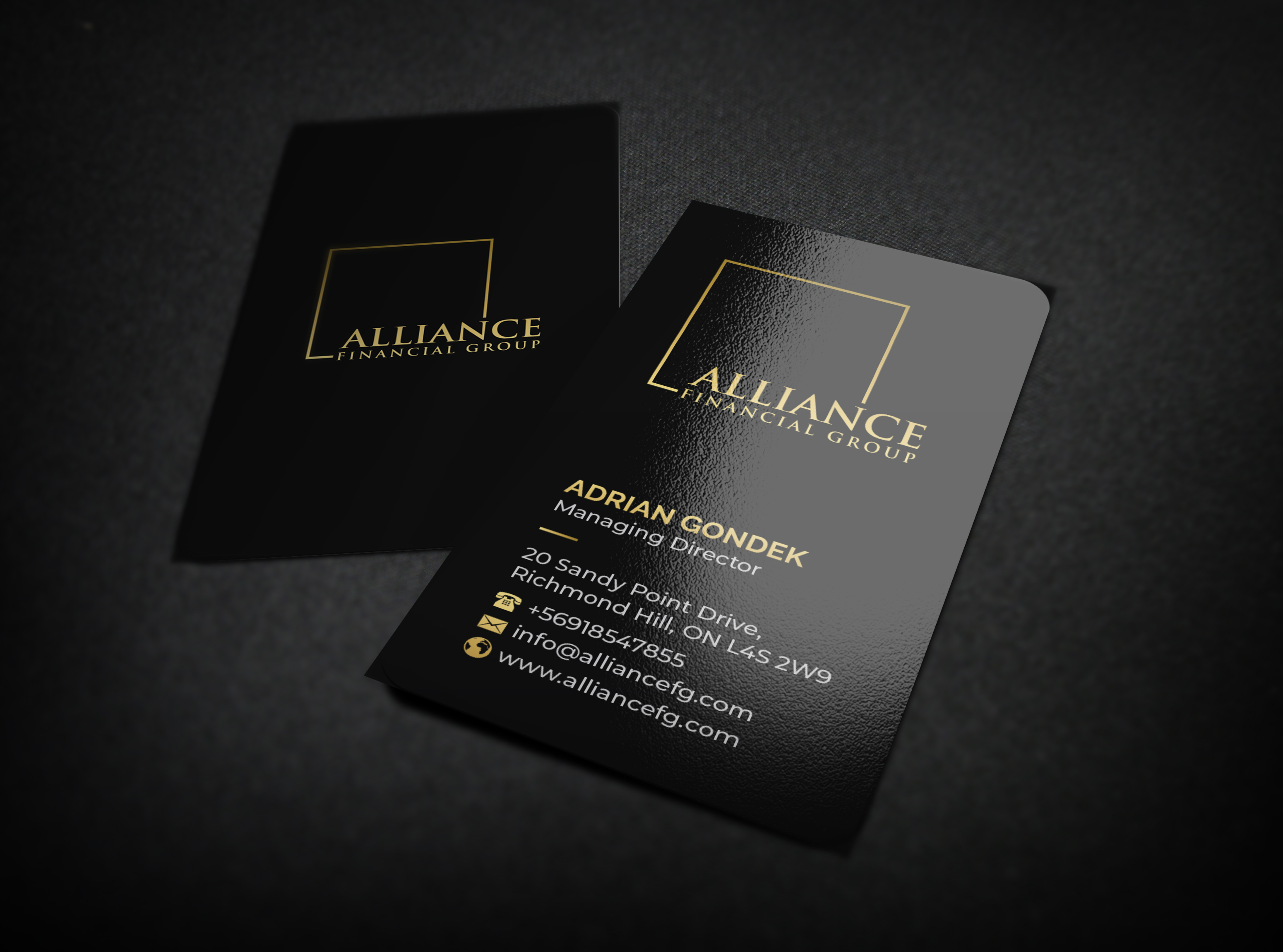 Design de Carte de Visite par R.design pour Alliance Financial Group | Design #26022504