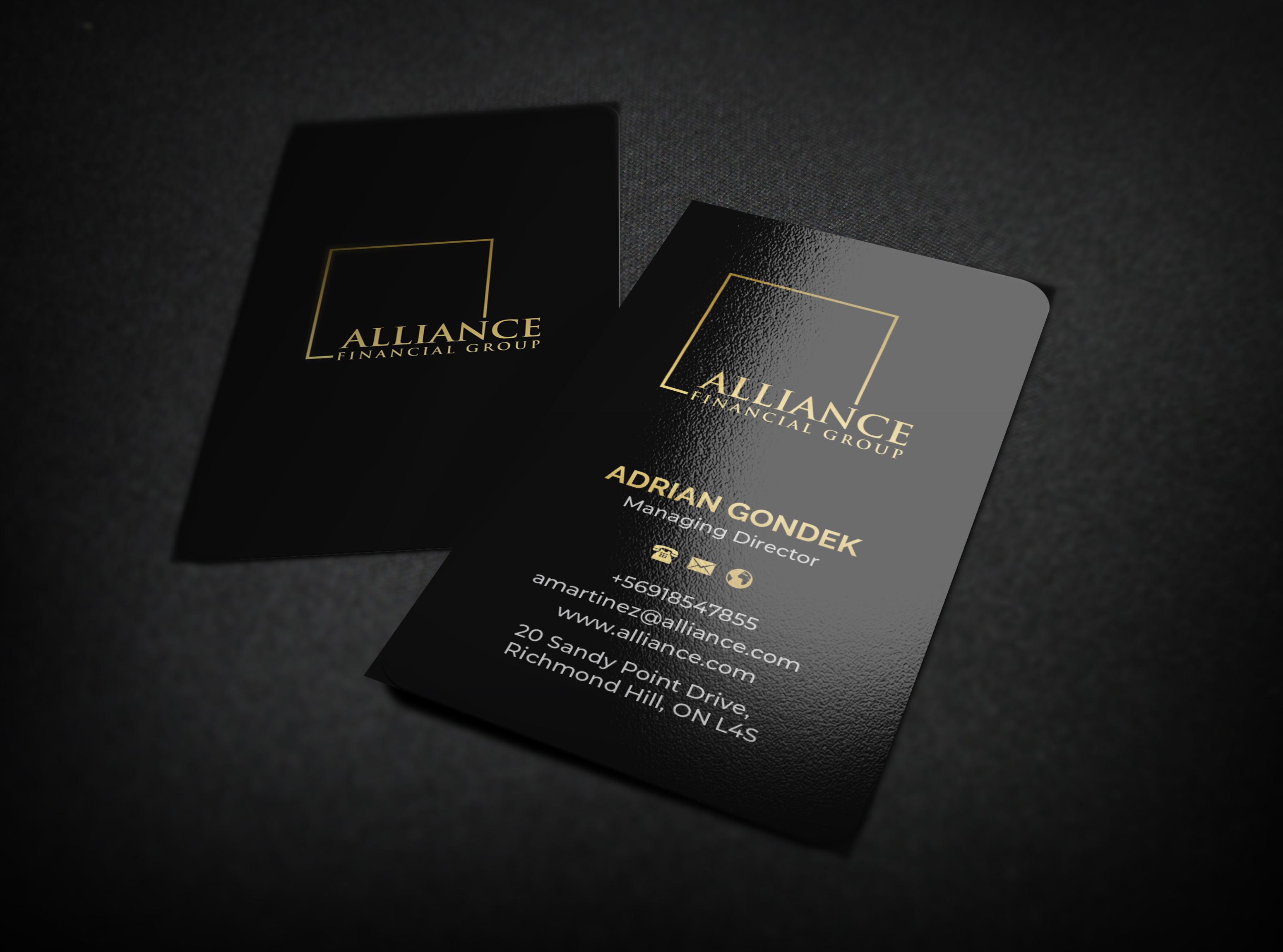 Business Card Design by R.design for Alliance Financial Group | Design #26022805