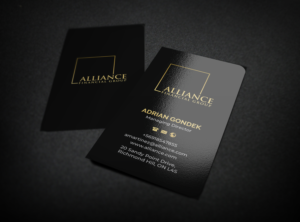 Alliance Financial Group   -   Real estate loans - need a business card with a logo  | Design de Carte de Visite par R.design