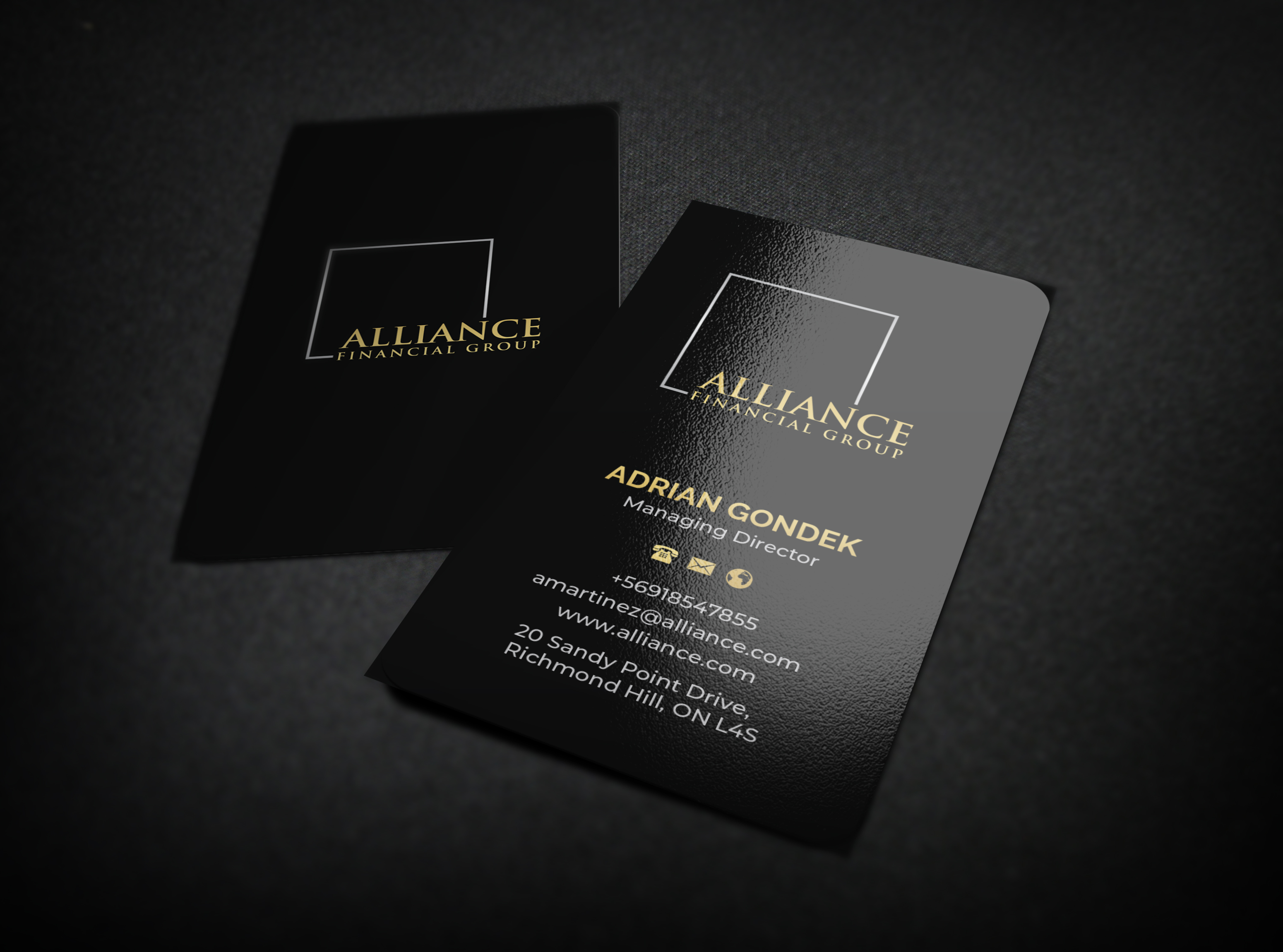 Design de Carte de Visite par R.design pour Alliance Financial Group | Design #26023298