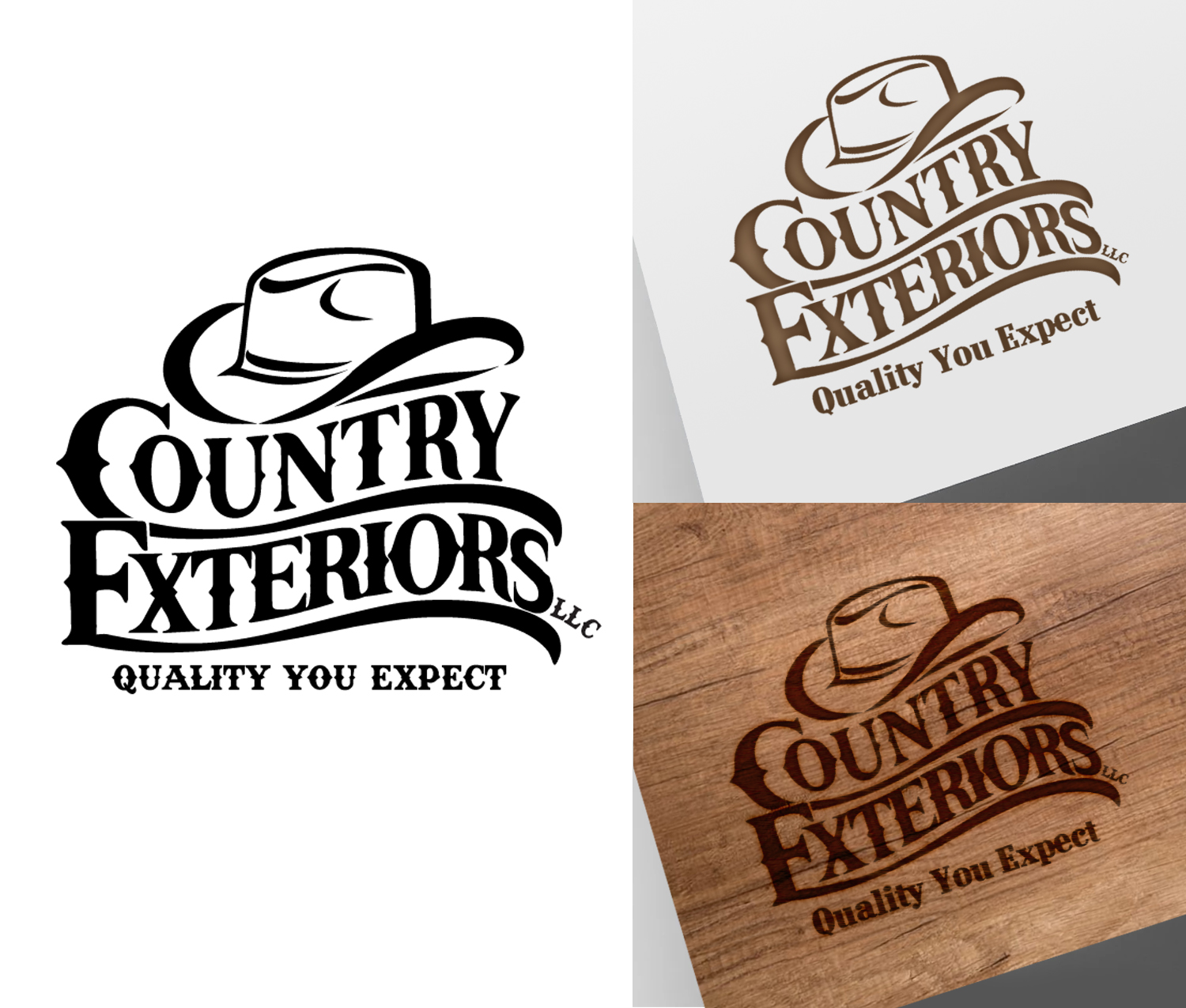 Logo Design by ZETA for Country Exteriors LLC | Design #26024012