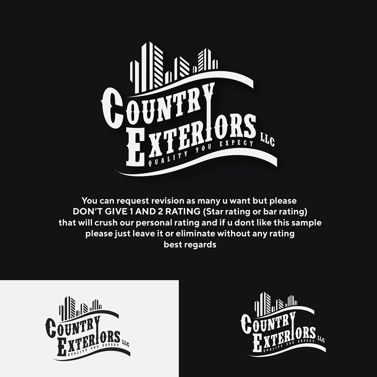 Logo Design by IdentsArt for Country Exteriors LLC | Design #26022330