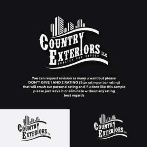 Country Exteriors LLC   Quality  You Expect | Logo Design by IdentsArt