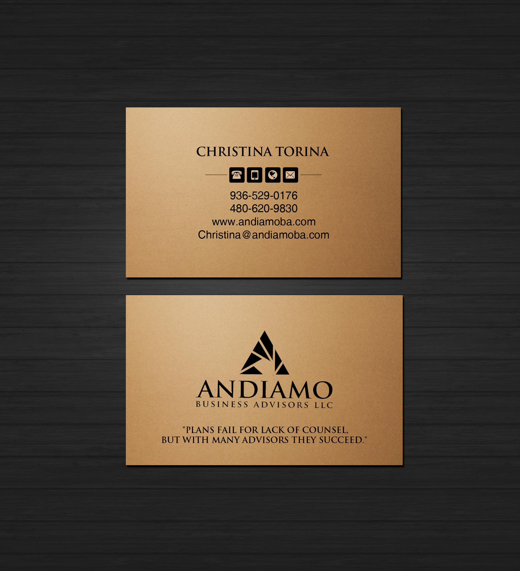 Visitenkarten-Design von Creations Box 2015 für dieses Projekt | Design #26030823