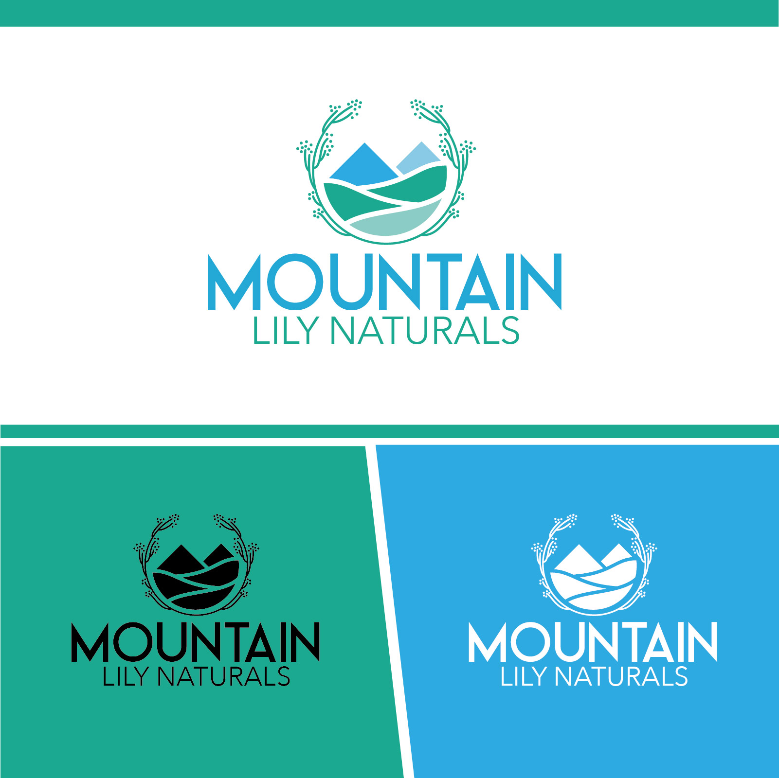 Logo Design by EnriqueF for Mountain Lily Naturals | Design #26055519
