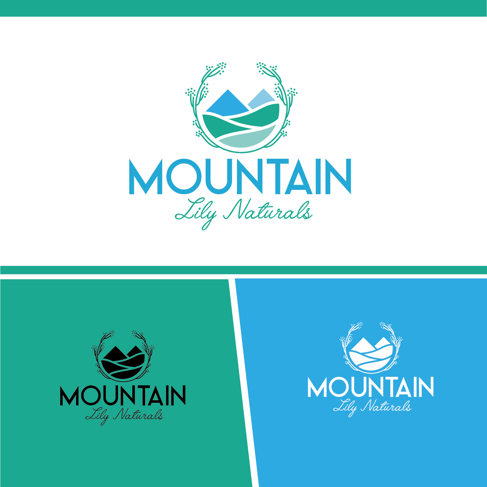 Logo Design by EnriqueF for Mountain Lily Naturals | Design #26055593