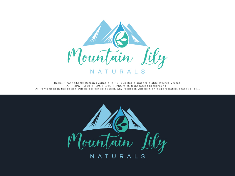 Logo Design by Pro_DesignMaster for Mountain Lily Naturals | Design #26030174
