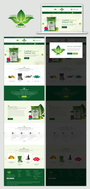 Web Design by pb for cannaphoria cbd co. | Design: #26030785