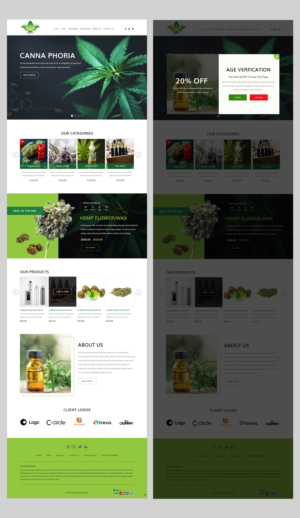 Web Design by pb for cannaphoria cbd co. | Design: #26030789